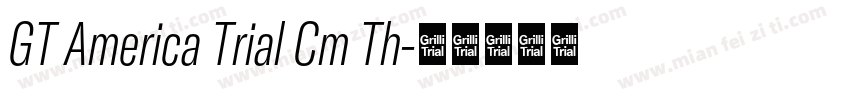 GT America Trial Cm Th字体转换